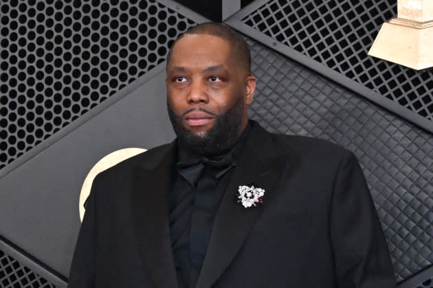 Killer Mike arrives for the 66th Annual Grammy Awards at the Crypto.com Arena in Los Angeles on February 4, 2024.  - Credit: ROBYN BECK/AFP/Getty Images